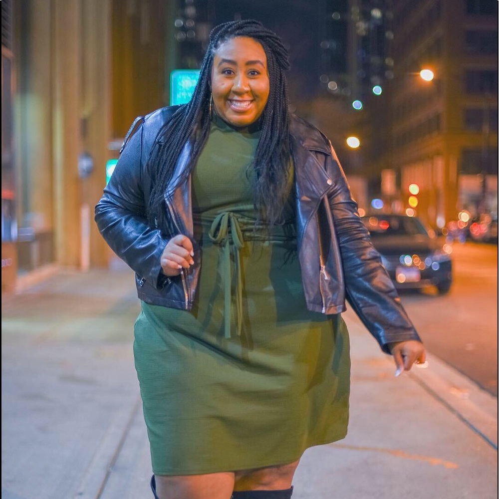 Rebdolls Long Sleeve Olive Dress